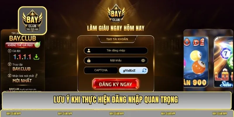 đăng nhập bayclub